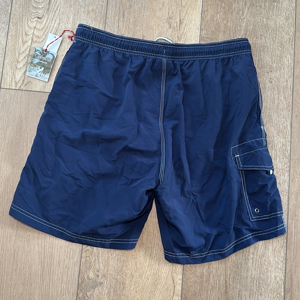 Cremieux Dark Navy Cargo Trunks Men's Swimwear NWT Size Large - Picture 3 of 3